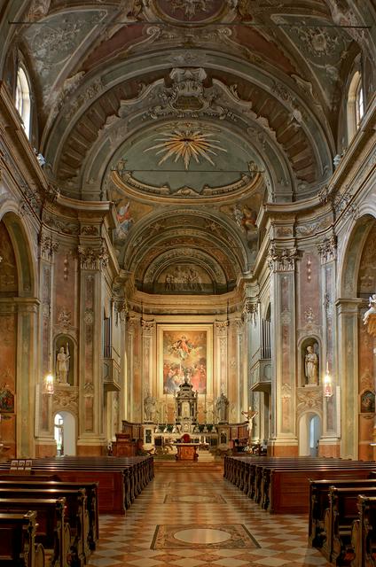 Interior of Santa Maria Assunta in Riva del Garda