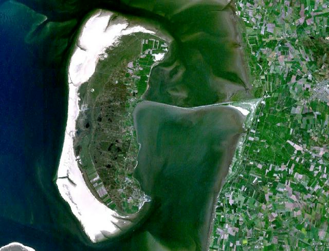 Satellite photo of Rømø