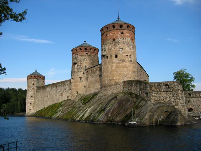 St. Olaf's Castle, the world's northernmost medieval castle, built in Savonlinna by Sweden in 1475