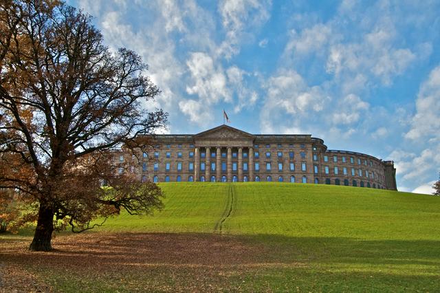 Palace Wilhelmshöhe in Bergpark Wilhelmshöhe