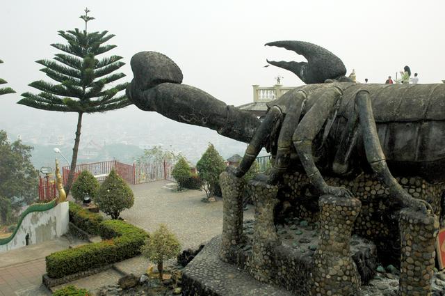 Giant scorpion statue