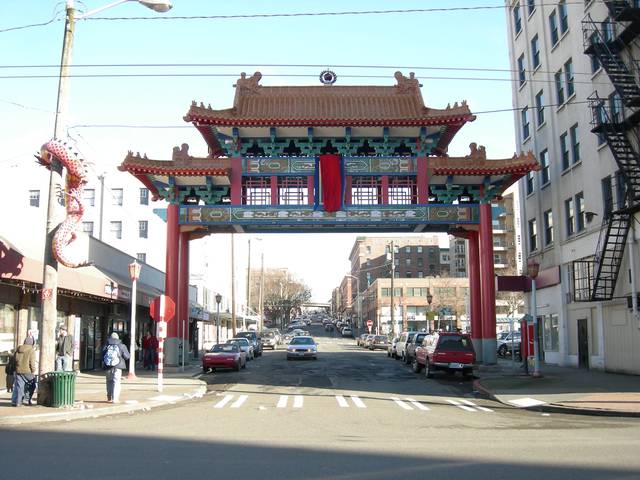 The Chinatown Gate, entrance to the International District at S King Street