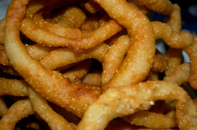 Sel roti, a Nepalese rice cake / doughnut.