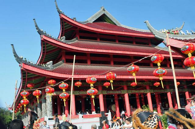 One of the temple buildings in Sam Poo Kong temple complex, Semarang.