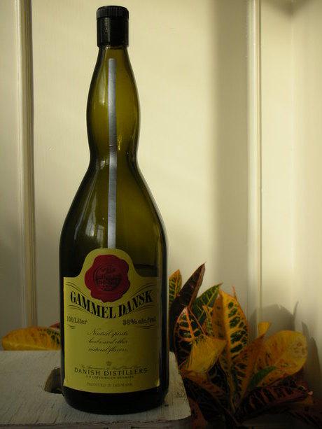 "Gammel Dansk" (Old Danish), a commonly available Danish Aquavit.