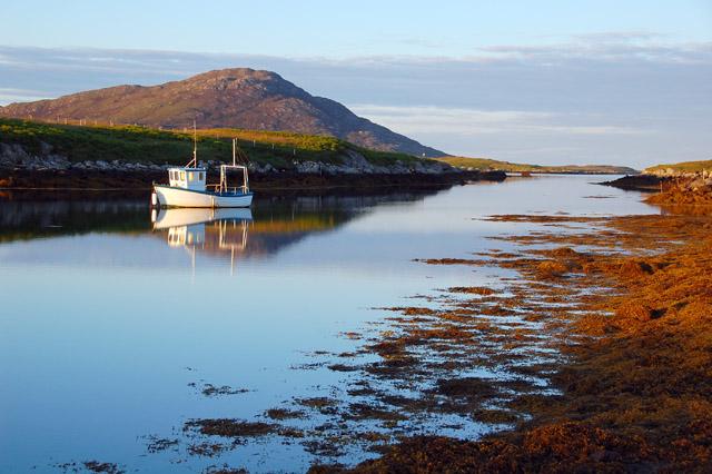 Sheltered inlet at the top of Loch Boisdale