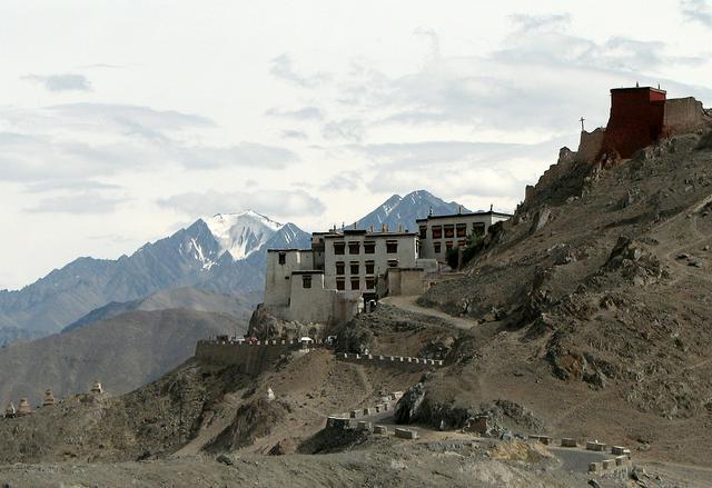 Shey Gompa (monastery), and the mountains beyond