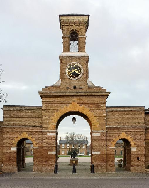 Shoeburyness Garrison gate and clock tower