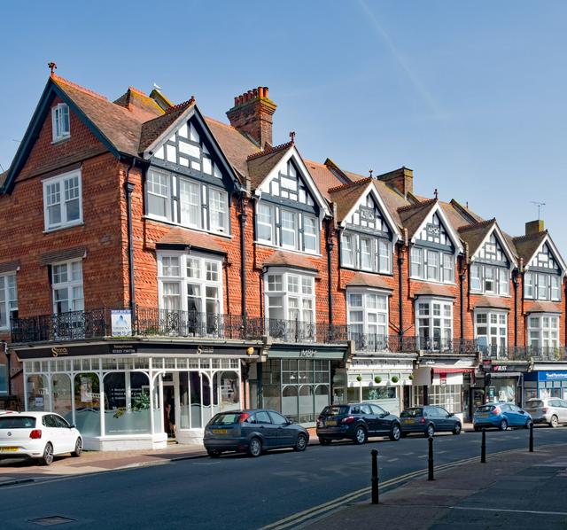 Part of Meads Street, the 'posher' shopping area of town