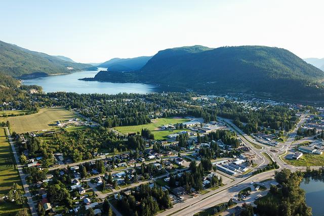 View of Sicamous from Sicamous Lookout.