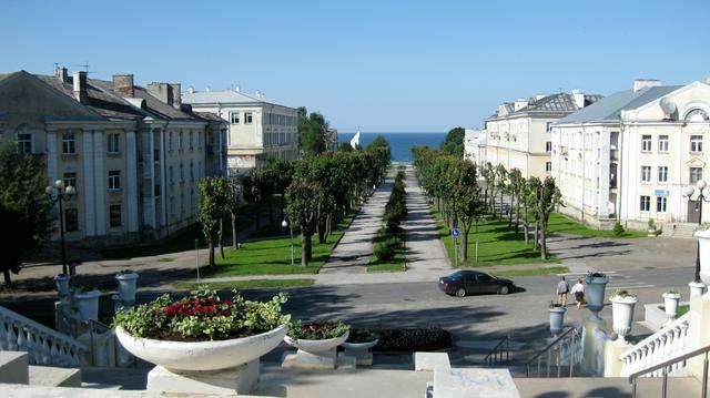 Mere Puiestee street in Sillamäe