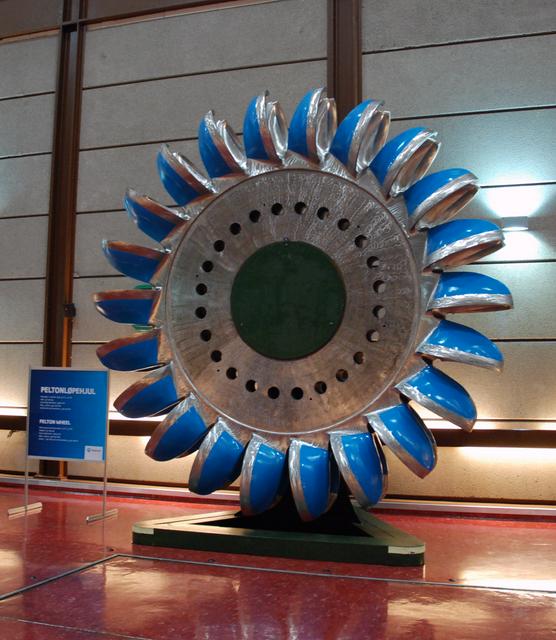 Spare pelton wheel at Sima Hydroelectric power plant