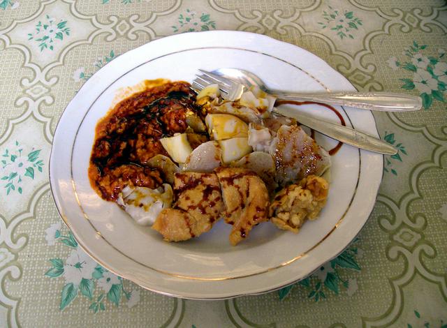 Siomay served at a food stall in Central Bandung.