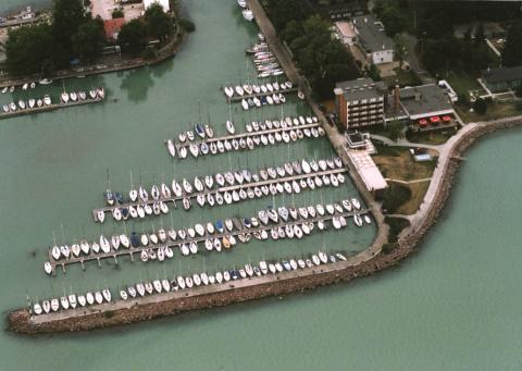 Aerial view of the harbour