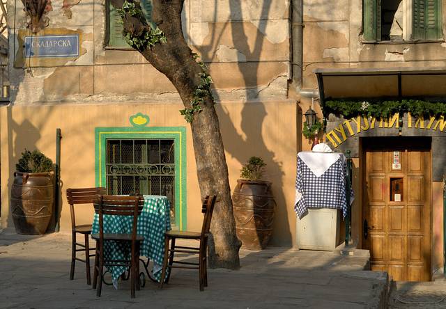 Cafe at the Skadarlija street