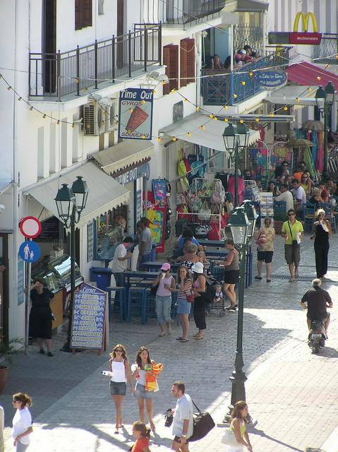 Street in Skiathos town