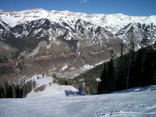 View from the Telluride ski slopes.