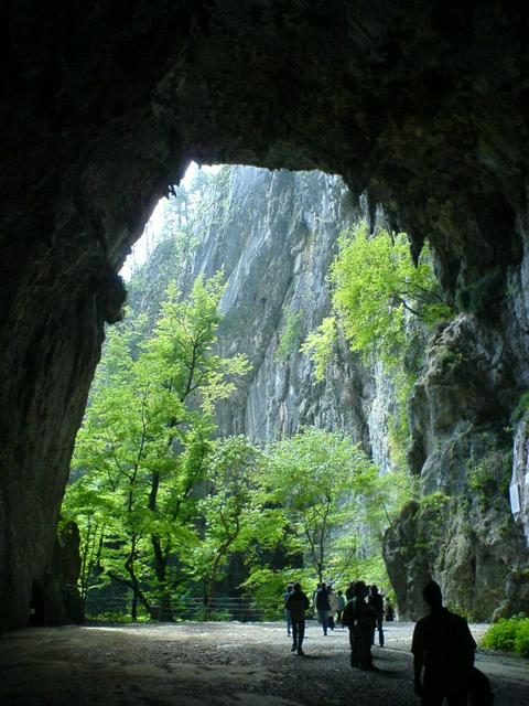 The exit of the Škocjan Caves