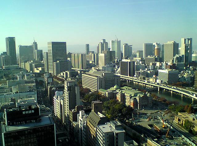 Skyline of downtown Umeda, City-Centre Osaka
