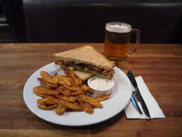 A mobster sandwich at restaurant Speakeasy.