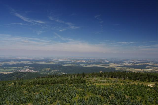 View from the Smrk mountain towards Nové Město