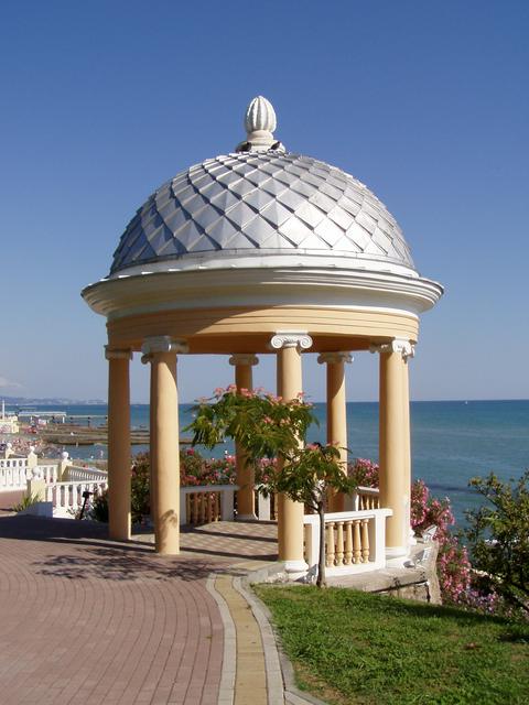 A beach arbour in Sochi