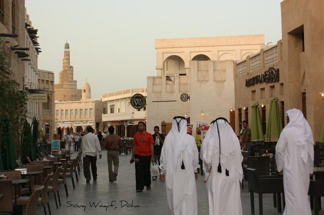 The splendidly-restored Souq Waqif of Doha.