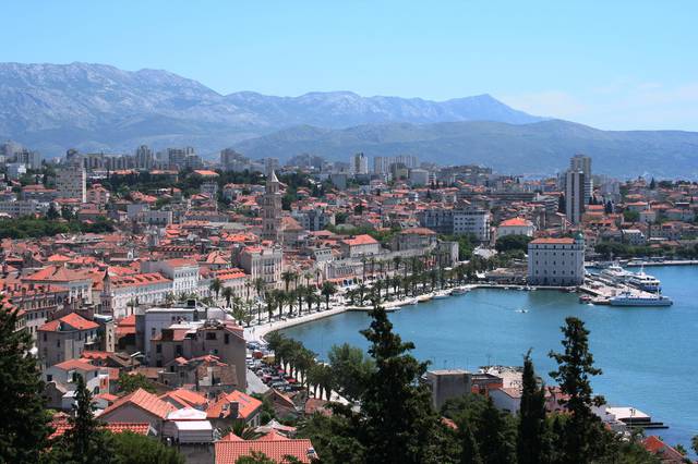Split, view from the hill Marjan