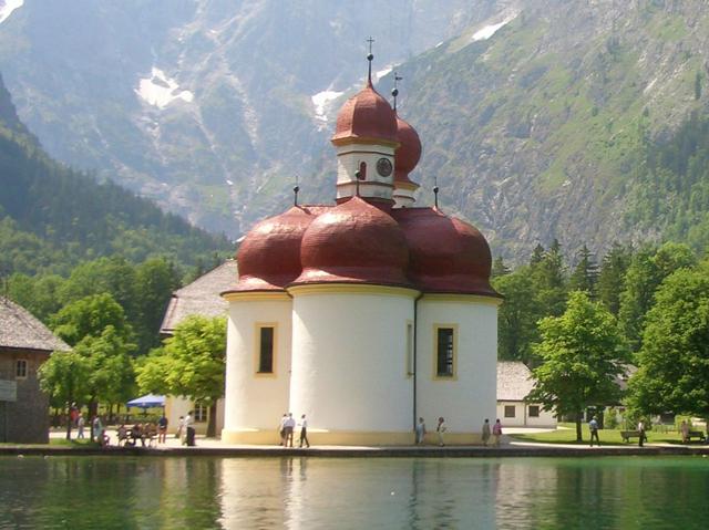 St. Bartolomä Church, on the Königsee near Berchtesgaden