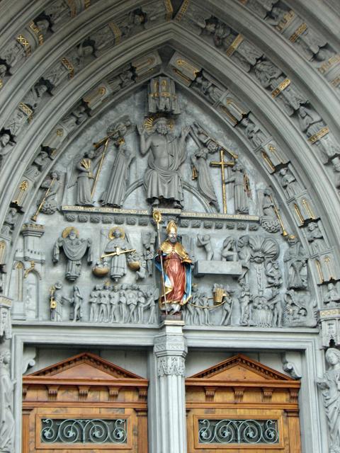 Portal over entrance to St. Nicholas Cathedral