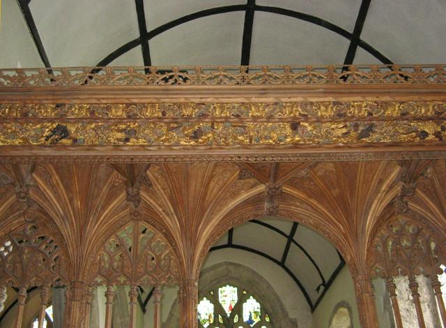 top of rood screen