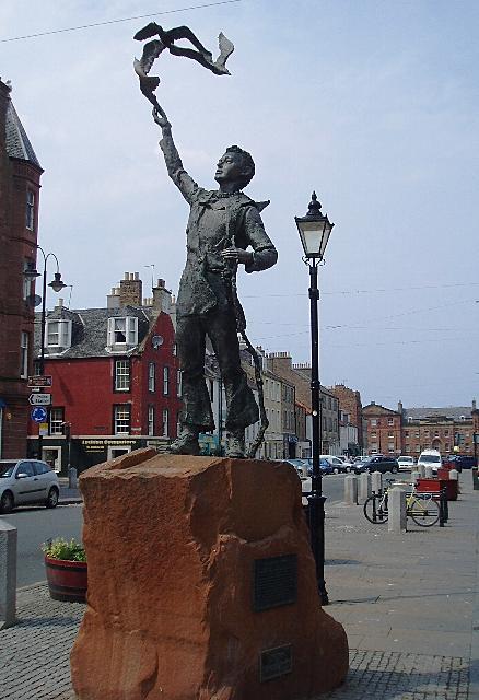 Statue of John Muir as a young boy