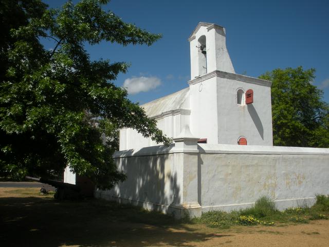 The Stellenbosch Powder House, surrounded by the oaks for which the city is famous