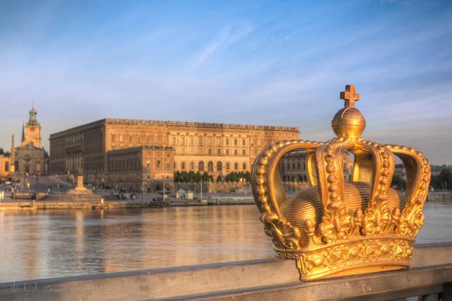 The Royal Palace, Stockholms slott, in Gamla stan.