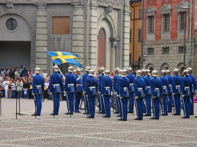 The Royal Guard on parade at the Royal Palace