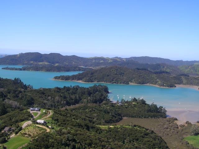 Waitapu Bay and the outskirts of Whangaroa from St Paul's Rock