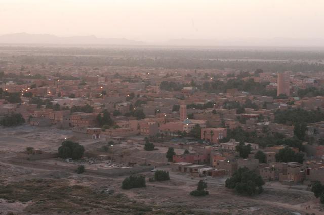 Sunset view from the top of Borj-Est Hill, Erfoud Morocco