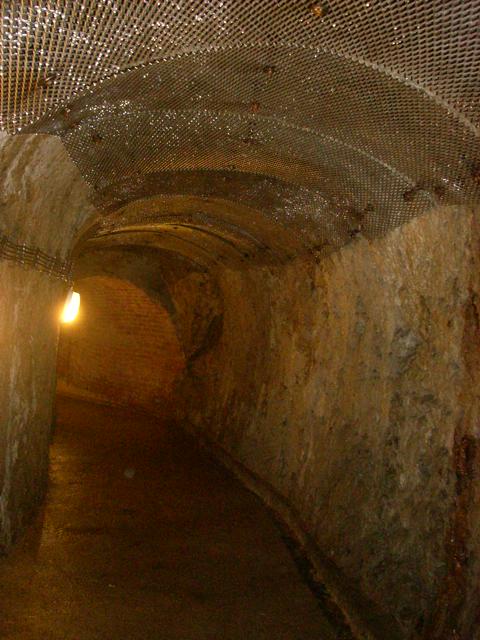 Underground corridor under Jihlava old town