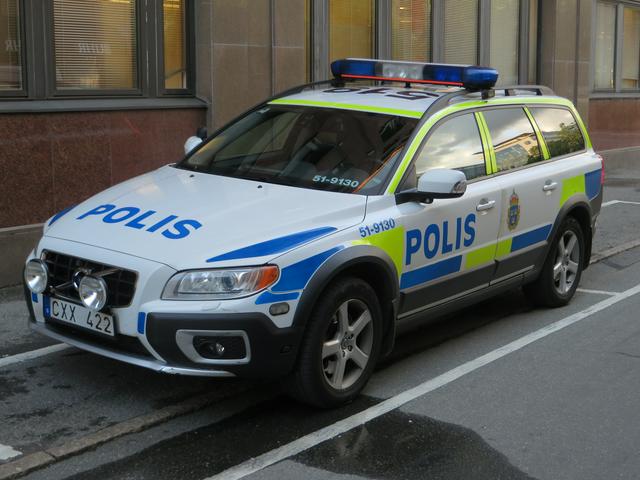 Swedish police car.