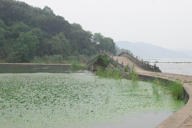 Bridge along the coast of Taihu