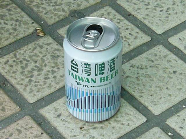 A cold can of Taiwan Beer