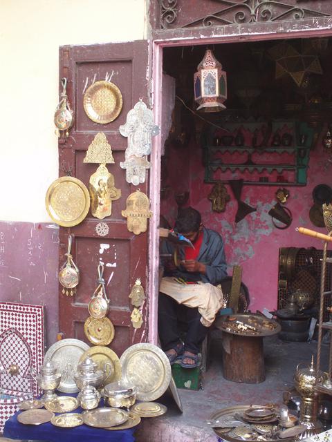 Artisan at work in the Medina