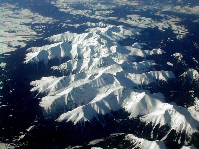 Aerial photo of Tatra mountains