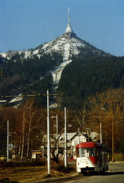 Jested Mountain photographed from Liberec