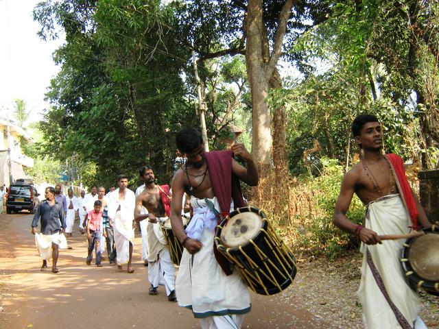 Temple festival at Chalad beach