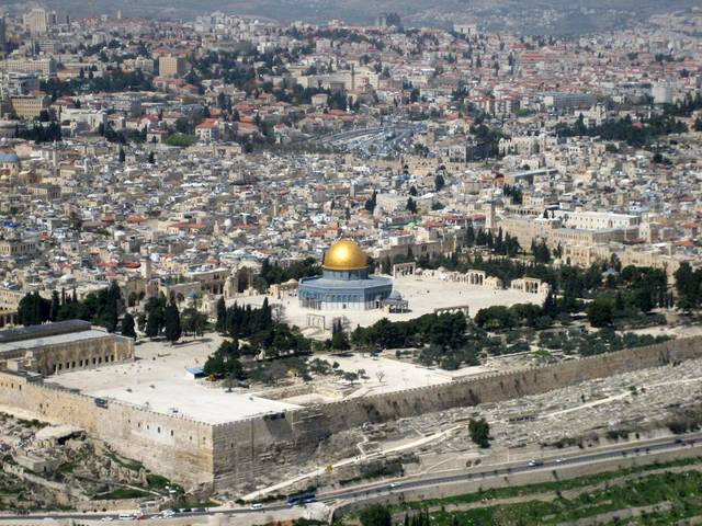 Temple Mount and part of the old city