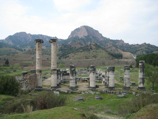 View of the Temple of Artemis from the hill