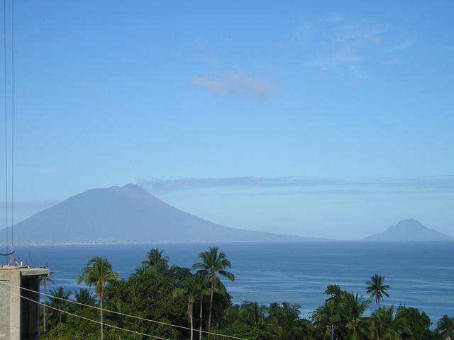 View of Ternate from the west coast of Halmahera