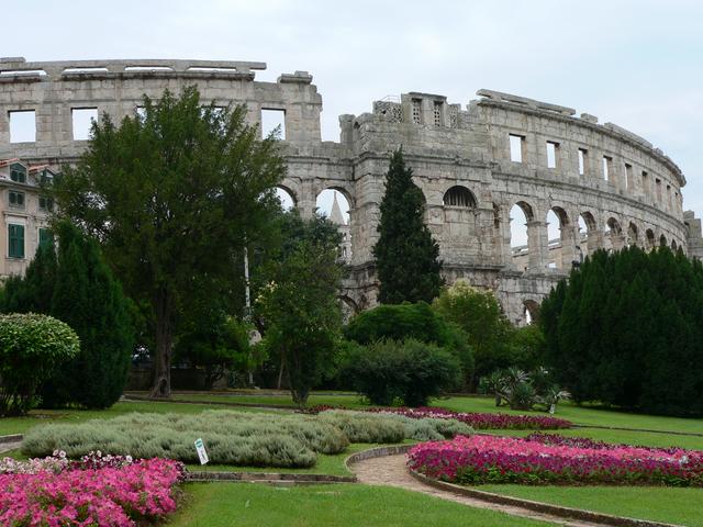 The amphitheater in Pula.