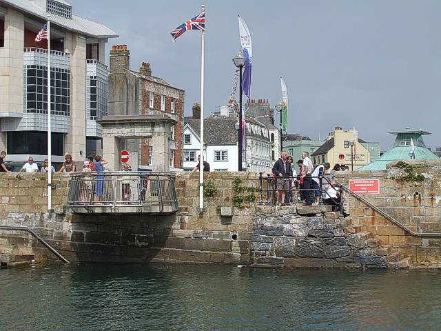 The Mayflower Steps, seen from the water